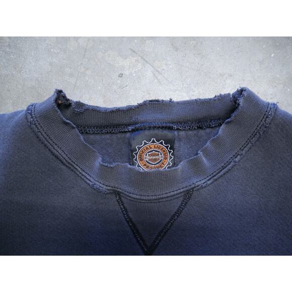 Vintage 90s Harley Davidson Thrashed Sweatshirt - Picture 7 of 9